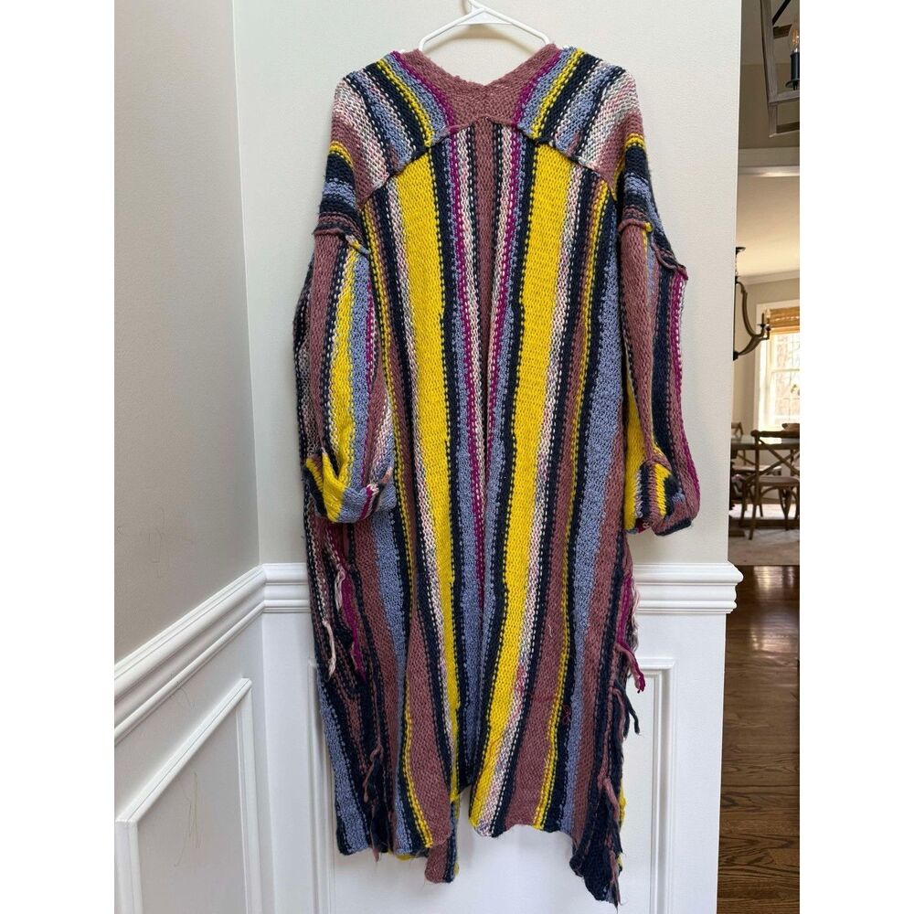 New Anthropologie Pilcro Dreamer Striped Duster Sweater Size Xs/s - Picture 10 of 11